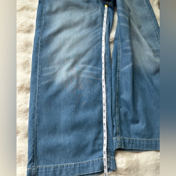 Pilcro -Anfhropologie Organic Cotton Wide-Leg Relaxed Jeans-28(S-M). - Picture 10 of 11
